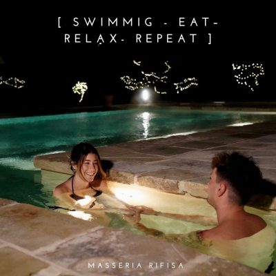 swimming eat relax repeat